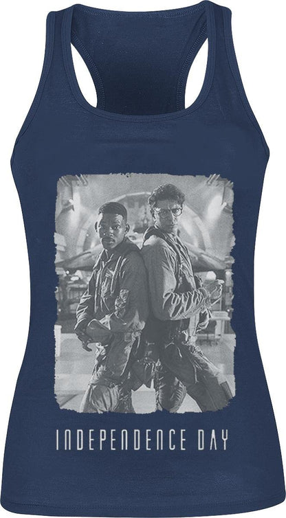 Independence Day Back 2 Back Cover Top donna blu M
