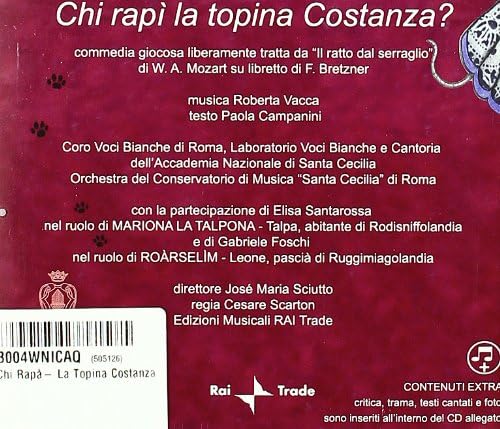 Roberta Vacca - Chi Rapi` La Topina Costanza?