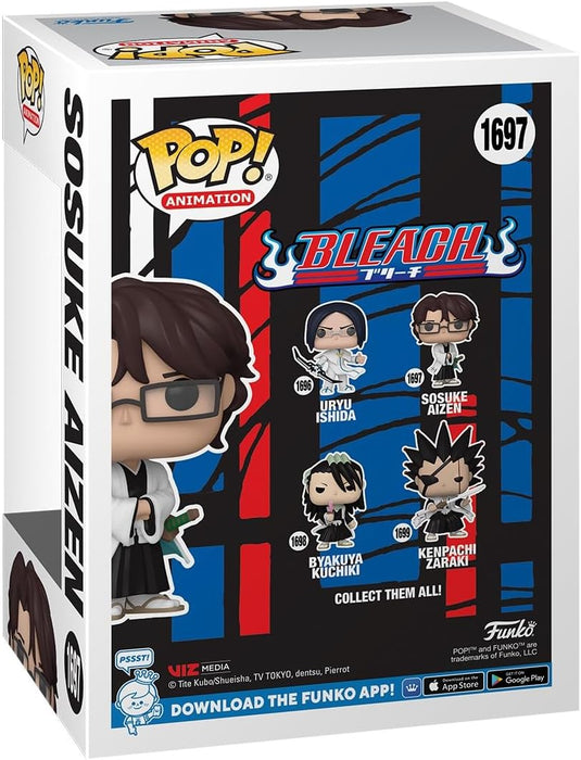 Funko POP! Animation: BLEACH - Aizen Sousuke - Bleach - Collectable Vinyl Figure - Gift Idea - Official Merchandise - Toys for Kids & Adults - Anime Fans - Model Figure for Collectors and Display
