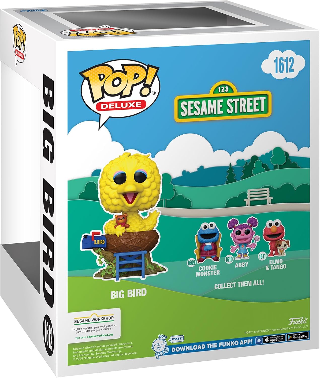 Funko Pop! Deluxe: SS Big Bird in Nest Sesame Street Figura in Vinile da Collezione Idea Regalo Merchandising Ufficiale Giocattoli per Bambini e Adulti TV Fans