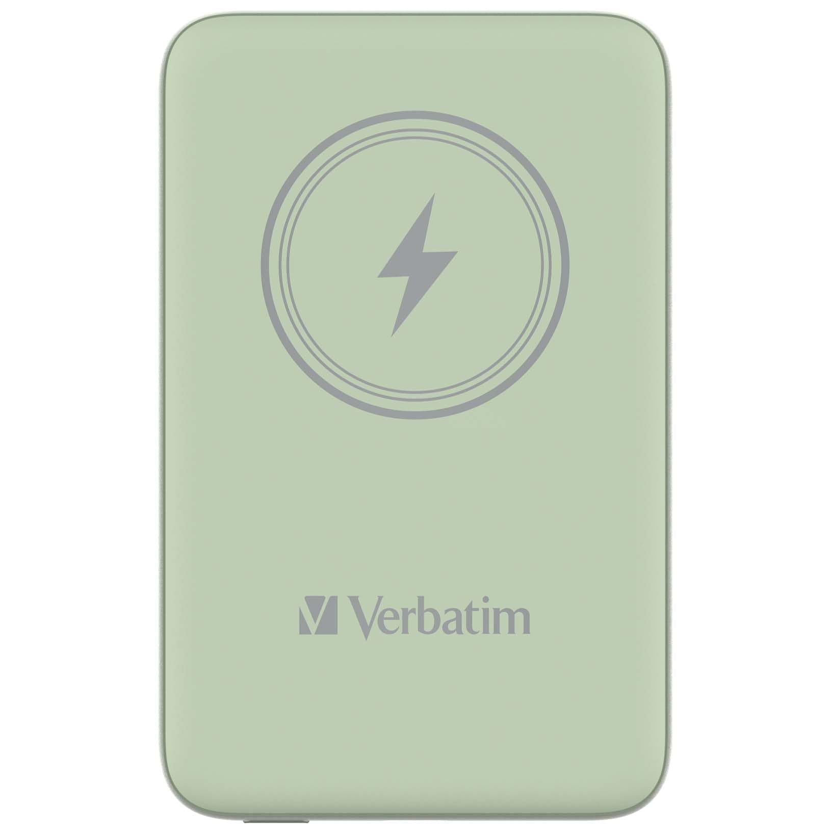 Charge 'n' Go Magnetic Wireless Power Bank 10000 Green