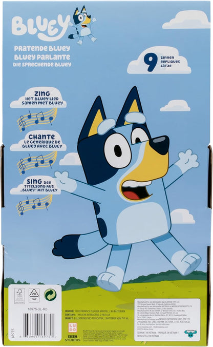 BlueY-Plüschtier mit Sound-Effekten, Funktionsplüsch, interaktives Plüschtier, sprechendes Plüschtier, Plüschtier (33 cm