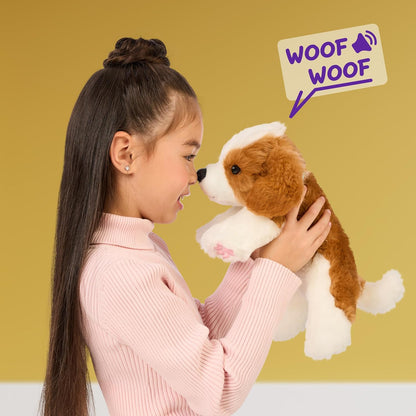 Little Live Pets My Really Real Puppy – Patches; Interaktiver Welpe; 60+ Geräusche/Reaktionen; realistisches Aussehen; 1 aus 72 Varianten; Spielset mit Transportbox; Batterien enthalten; ab 5 Jahren