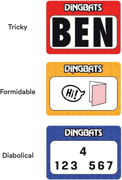 Gibsons Dingbats | Word Game for Adults and Children | Creative Witty Riddles and Puzzles Games B Corp Certified | Ages 10+, 1+ Players