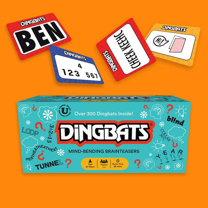 Gibsons Dingbats | Word Game for Adults and Children | Creative Witty Riddles and Puzzles Games B Corp Certified | Ages 10+, 1+ Players