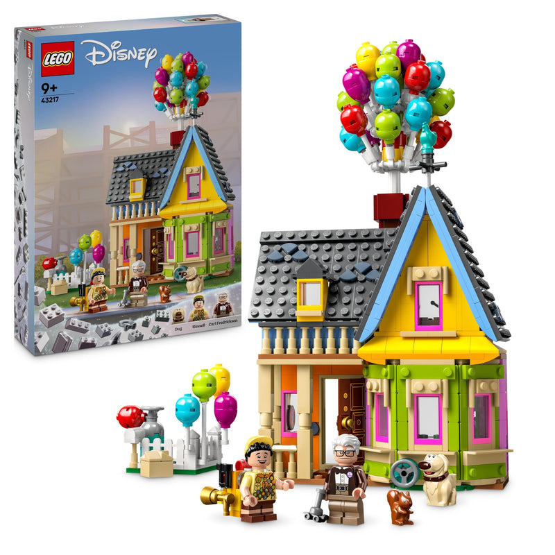 LEGO | Disney and Pixar Carls Haus aus „Oben“, baubares Spielzeug mit Luftballons, Carl, Russell und Dug-Figuren, ikonische Geschenkidee für Mädchen und Jungen 43217