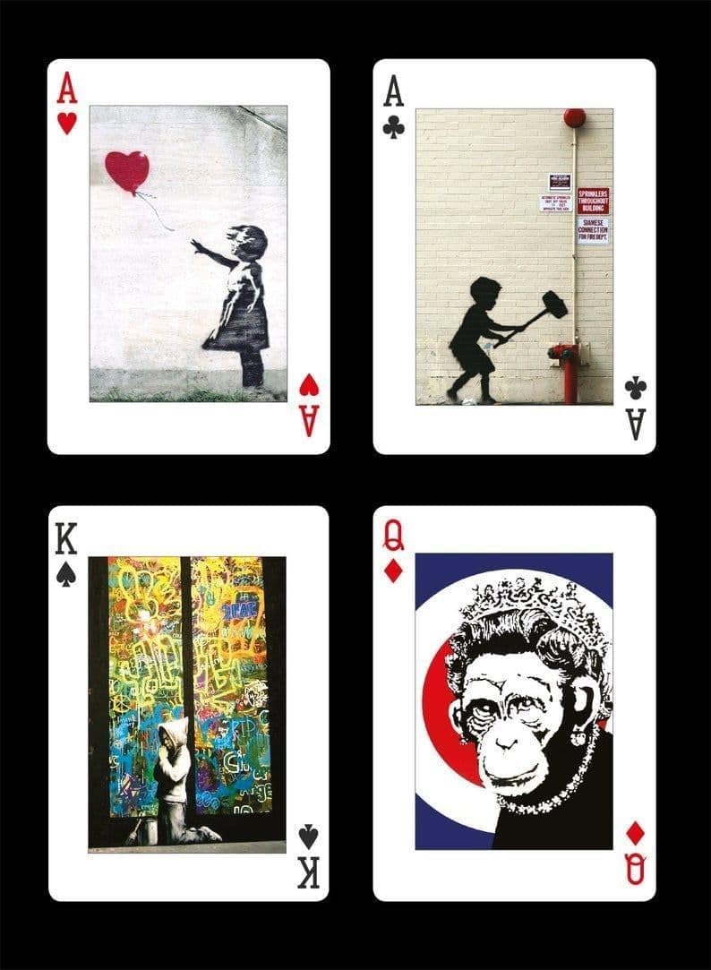 Gibsons Banksy Playing Cards | Card Game | Pack of cards | Single Deck of Cards | Piatnik