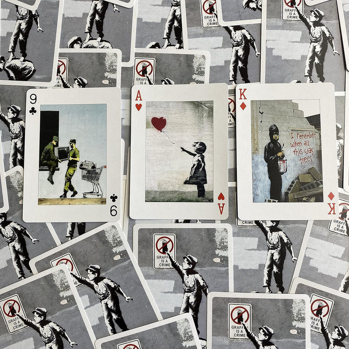 Gibsons Banksy Playing Cards | Card Game | Pack of cards | Single Deck of Cards | Piatnik