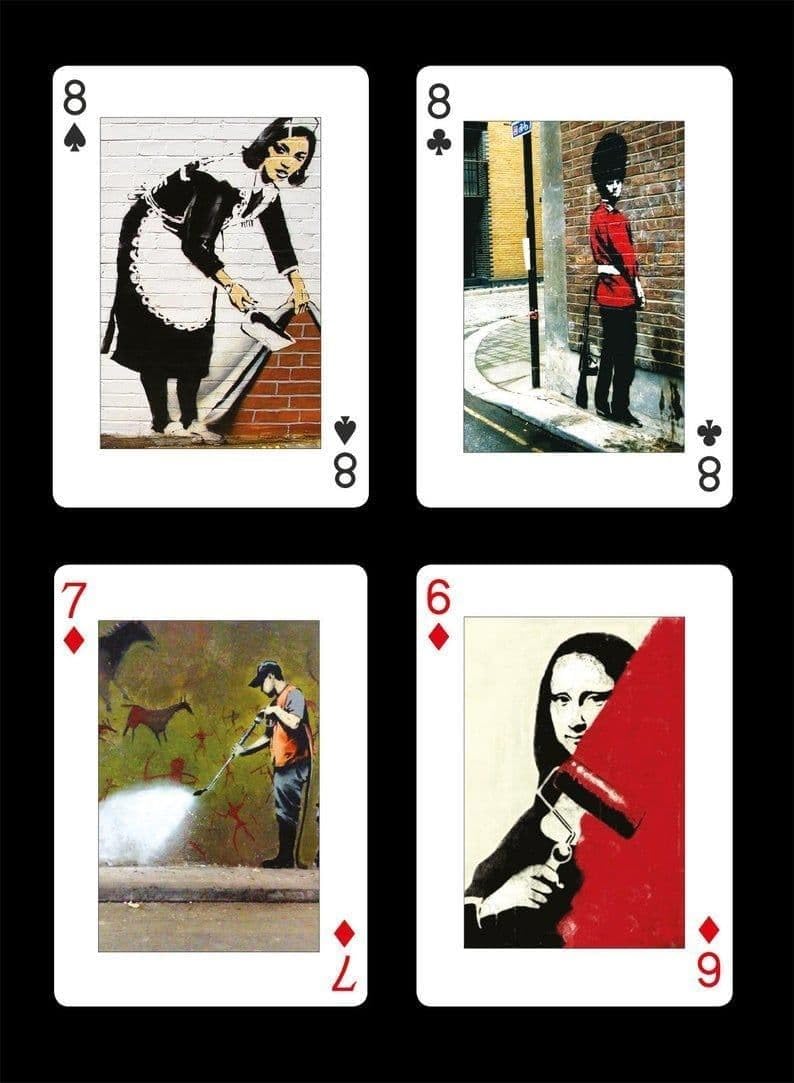 Gibsons Banksy Playing Cards | Card Game | Pack of cards | Single Deck of Cards | Piatnik