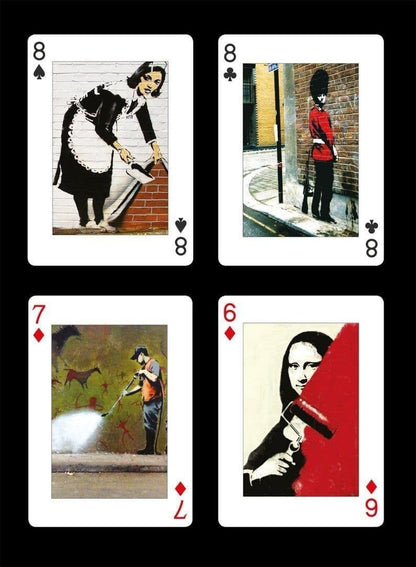 Gibsons Banksy Playing Cards | Card Game | Pack of cards | Single Deck of Cards | Piatnik