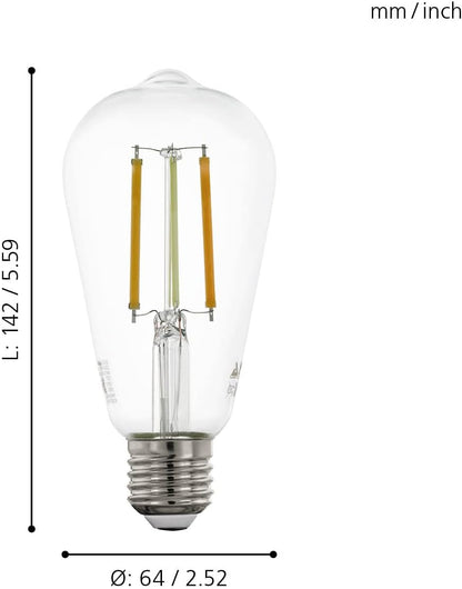`Eglo - E27 St64, Clear - Tw - Zigbee, Bluetooth`