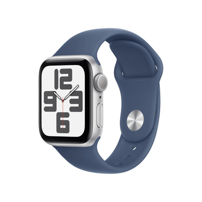Apple Watch Se (Gps) - 2Nd Generation - 40 Mm - Silver Aluminium - Smart Watch With Sport Band - Fluoroelastomer - Denim