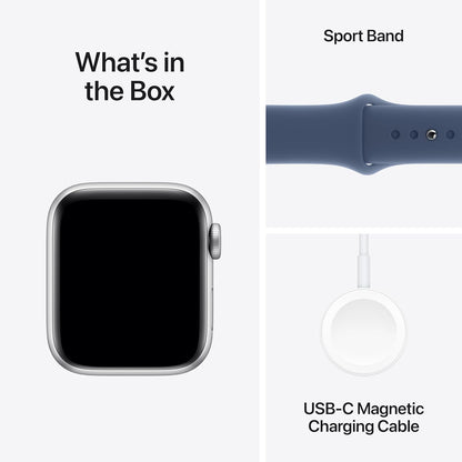 Apple Watch Se (Gps) - 2Nd Generation - 40 Mm - Silver Aluminium - Smart Watch With Sport Band - Fluoroelastomer - Denim