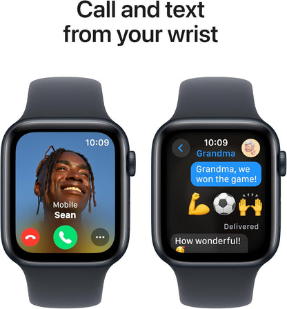 Apple Watch Se (Gps) - 2Nd Generation - 44 Mm - Midnight Aluminium - Smart Watch With Sport Band - Fluoroelastomer - Mid