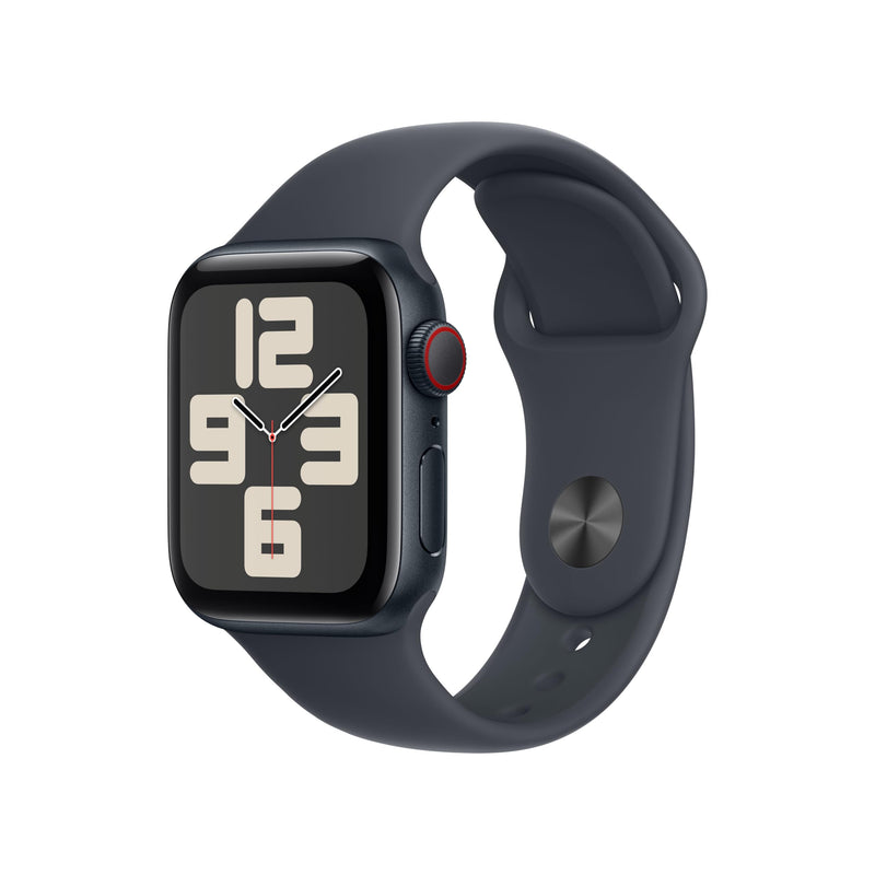 Apple Watch Se (Gps + Cellular) - 2Nd Generation - 40 Mm - Midnight Aluminium - Smart Watch With Sport Band - Fluoroelas