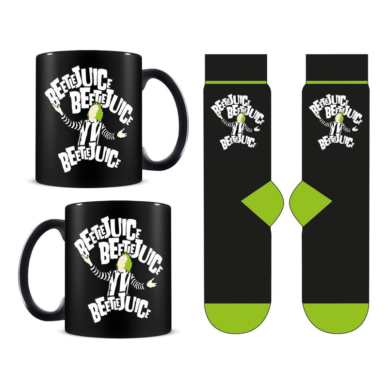 Pyramid International Multicolor Beetlejuice Collectible Mug, Socks Set, Adult, 1 cm x 1 cm x 1 cm
