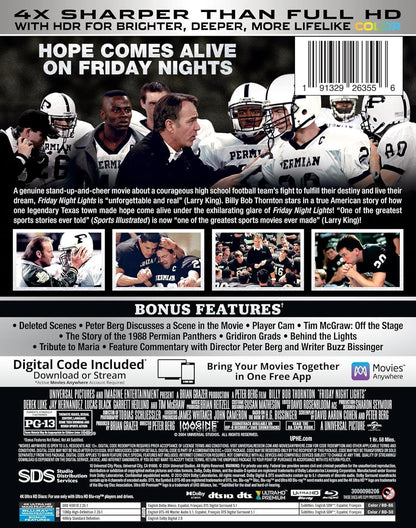 Friday Night Lights - Limited Edition Steelbook 4K Ultra HD + Blu-ray + Digital