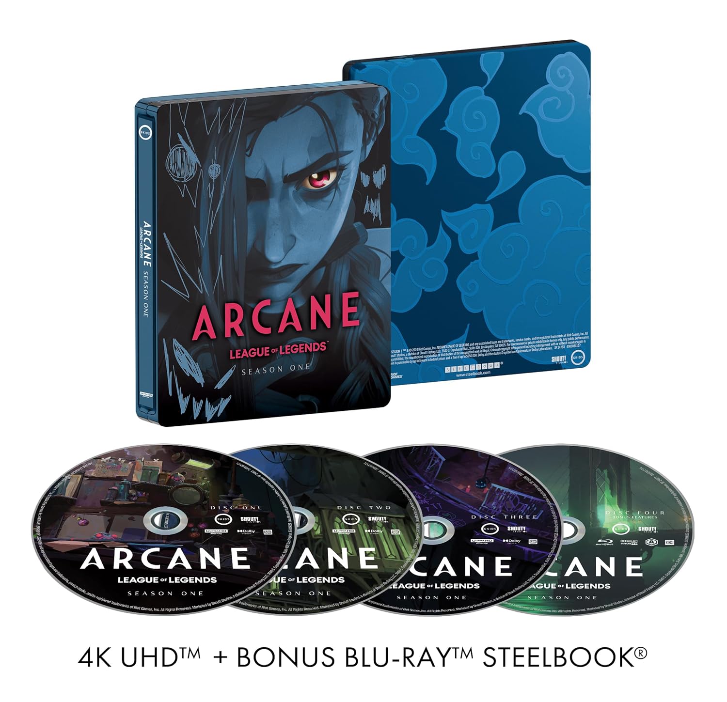 ARCANE: LEAGUE OF LEGENDS: SEASON ONE (LIMITED EDITION STEELBOOK) (4K UHD