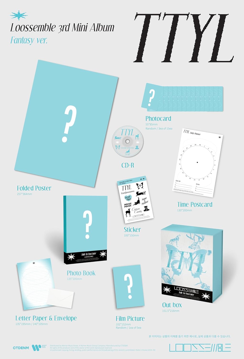 TTYL - incl. Photobook, 3 Photocards, Time Postcard, Sticker, Letter Paper & Envelope + Film Picture