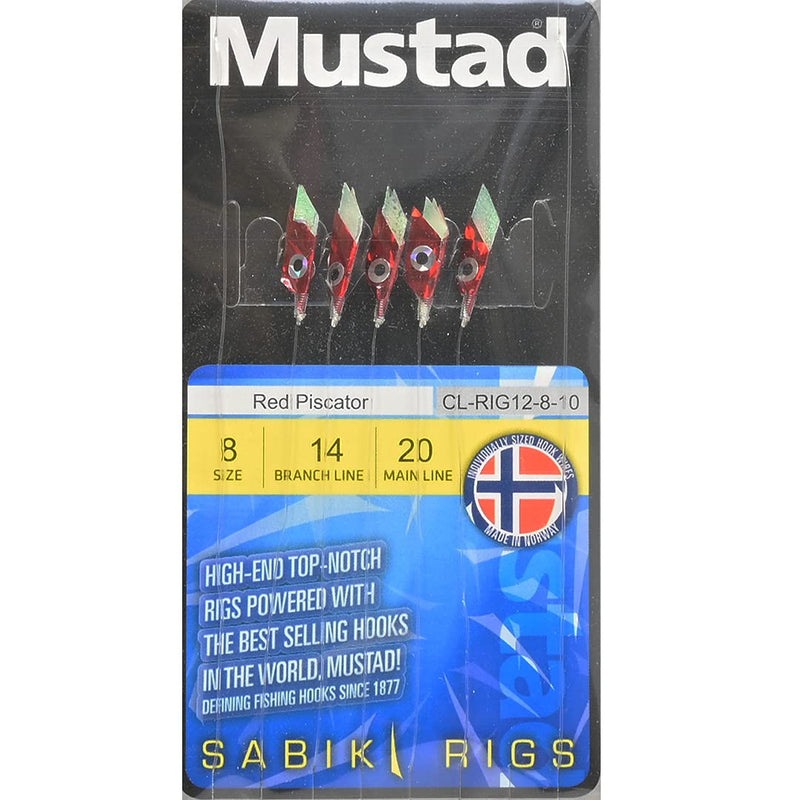 Mustad Mustad Red Piscator rig H8 ML20lb