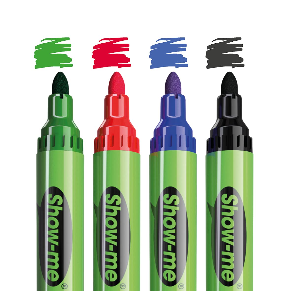 Show Me Medium Tip Drywipe Pens 48-Pieces, Assorted Colour