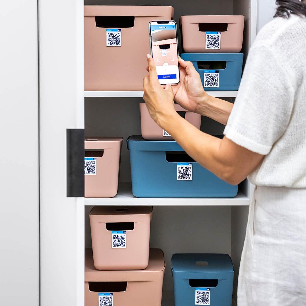Inabox Smart 60 QR Code Labels/Stickers for Storage Boxes, Moving Containers & Organization, Storage Bins, Moving House
