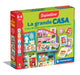 Clementoni - Sapientino Grande Case-Game 2 Years, Montessori Flashcards, Flashcards, Learning New Words, Language and Logical Thinking, Made in Italy, 16853, Multi-Colour