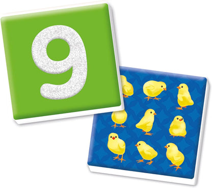 Clementoni Sapientino Montessori - Taktile Zahlen, Lernspiel Montessorianische Methode für Kinder von 3-5 Jahren mit Flashcards zum Lernen der Zahlen und Zählen Made in Italy, italienische Sprache