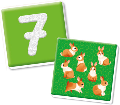 Clementoni Sapientino Montessori - Taktile Zahlen, Lernspiel Montessorianische Methode für Kinder von 3-5 Jahren mit Flashcards zum Lernen der Zahlen und Zählen Made in Italy, italienische Sprache