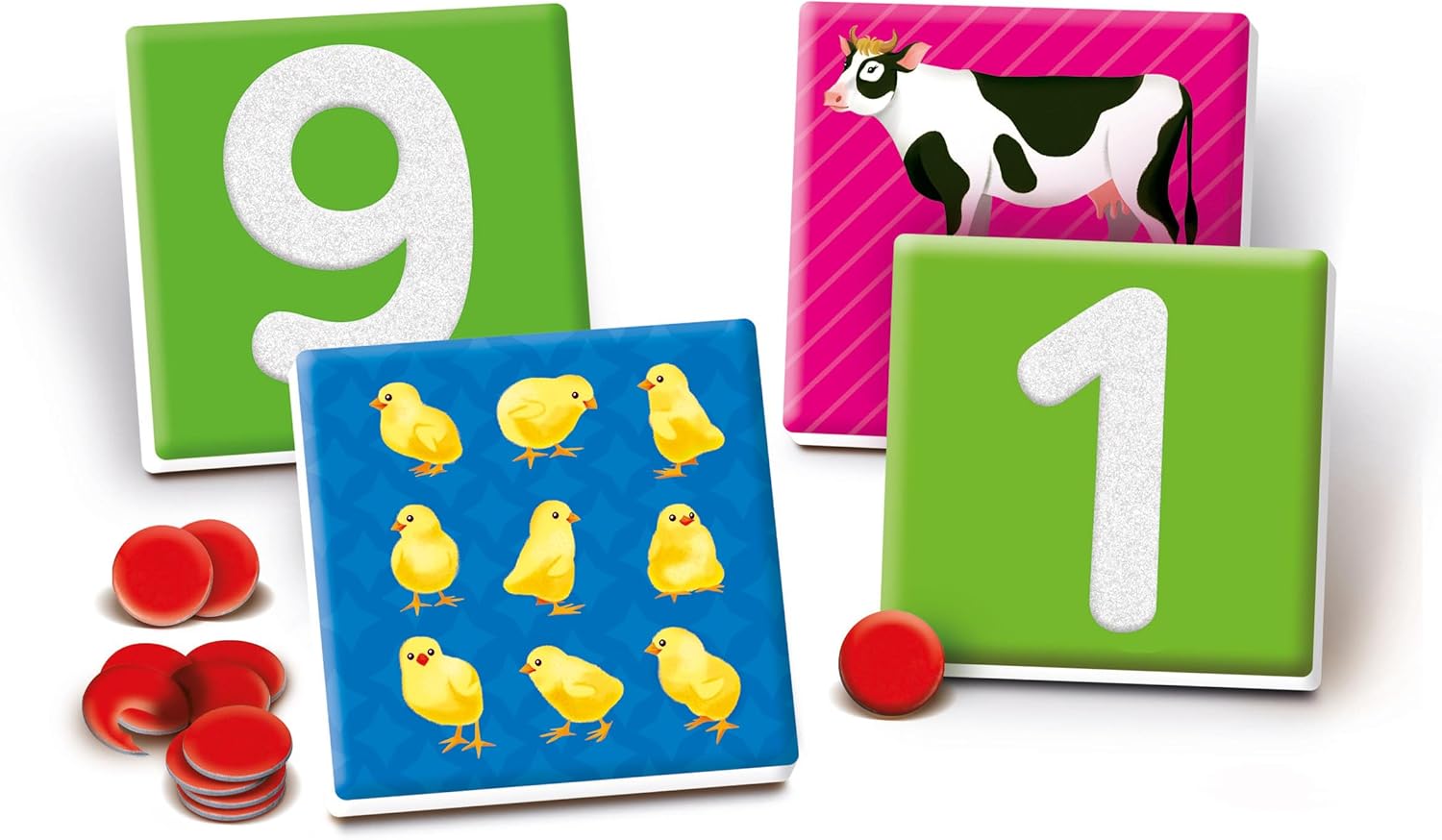 Clementoni Sapientino Montessori - Taktile Zahlen, Lernspiel Montessorianische Methode für Kinder von 3-5 Jahren mit Flashcards zum Lernen der Zahlen und Zählen Made in Italy, italienische Sprache
