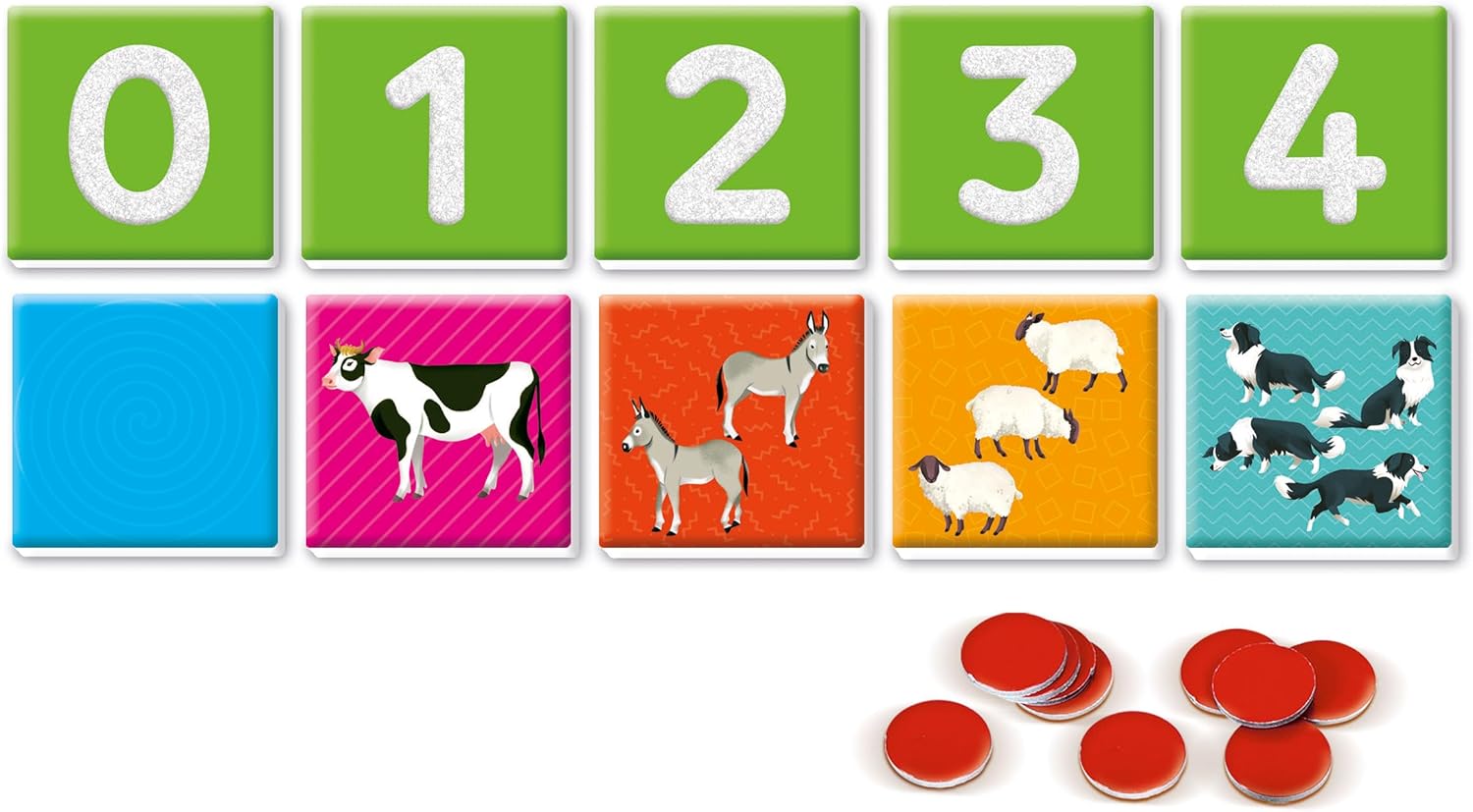 Clementoni Sapientino Montessori - Taktile Zahlen, Lernspiel Montessorianische Methode für Kinder von 3-5 Jahren mit Flashcards zum Lernen der Zahlen und Zählen Made in Italy, italienische Sprache