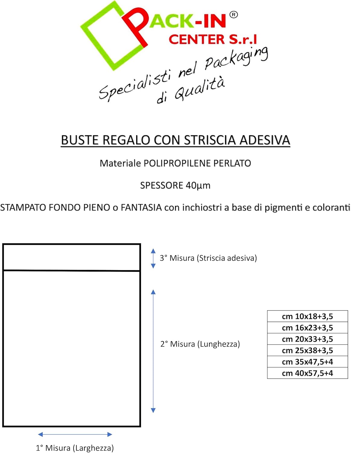 Buste Regalo Per Vinile Vari Colori New 50 Pz