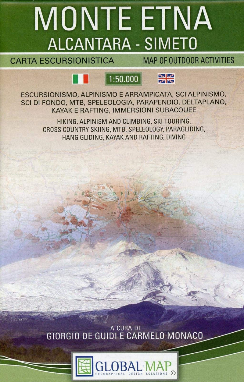 Monte Etna. Carta escursionistica 1:50.000 (cm 97x67