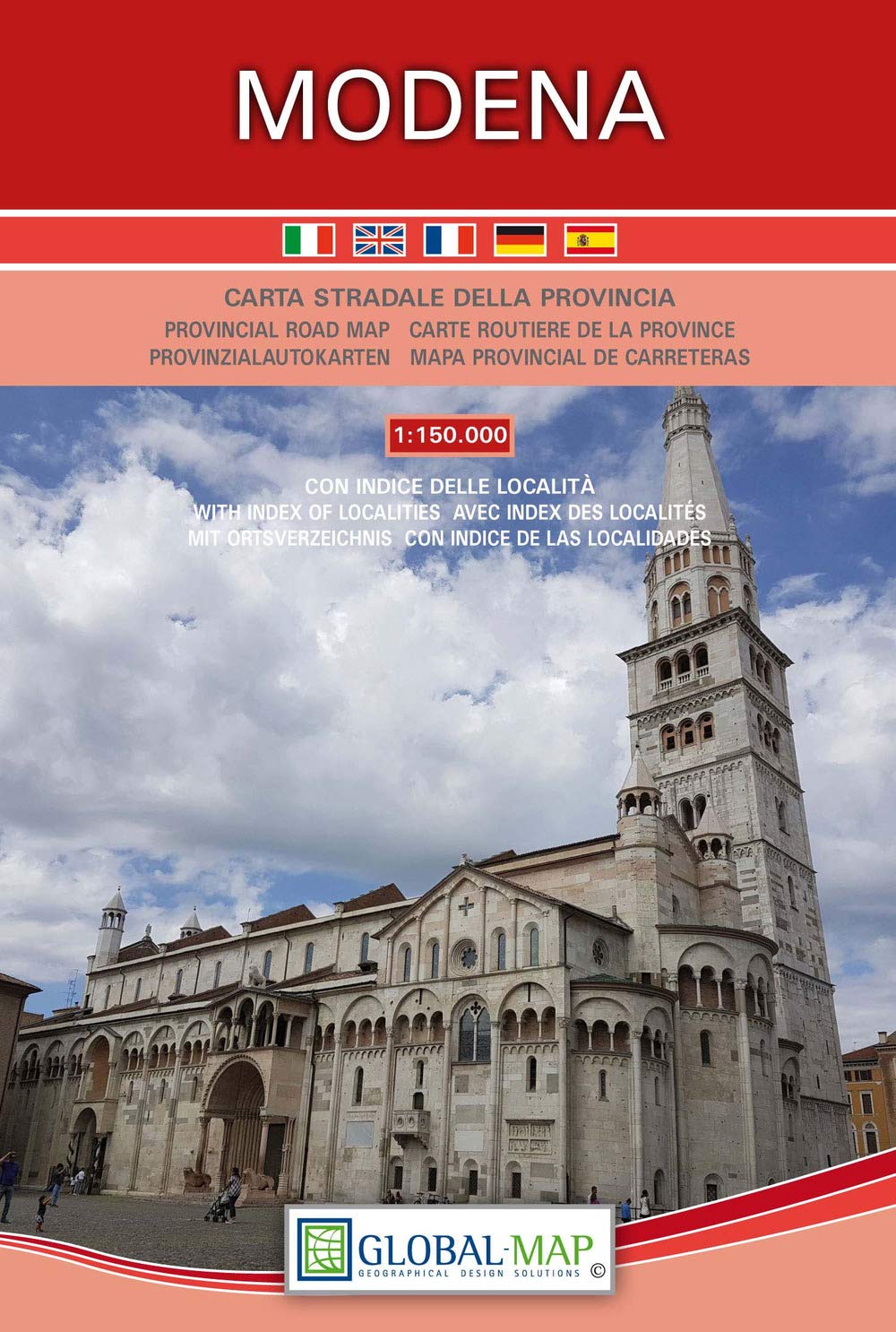 Modena. Carta Stradale Della Provincia 1:150.000