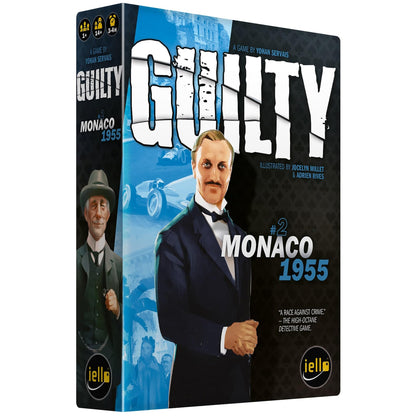 IELLO: Guilty: Monaco 1955 - Cooperative Deduction Game, Murder Mystery Investigation, Realistic Details, Ages 14+, 1-99 Players, 180-240 Minutes