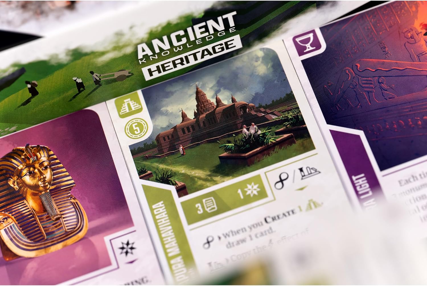 IELLO: Ancient Knowledge Heritage - Strategy Card Game Expansion, Tableau Building Board Game, New Cards & Effects, Ages 12+, 1-4 Players, 60 Min