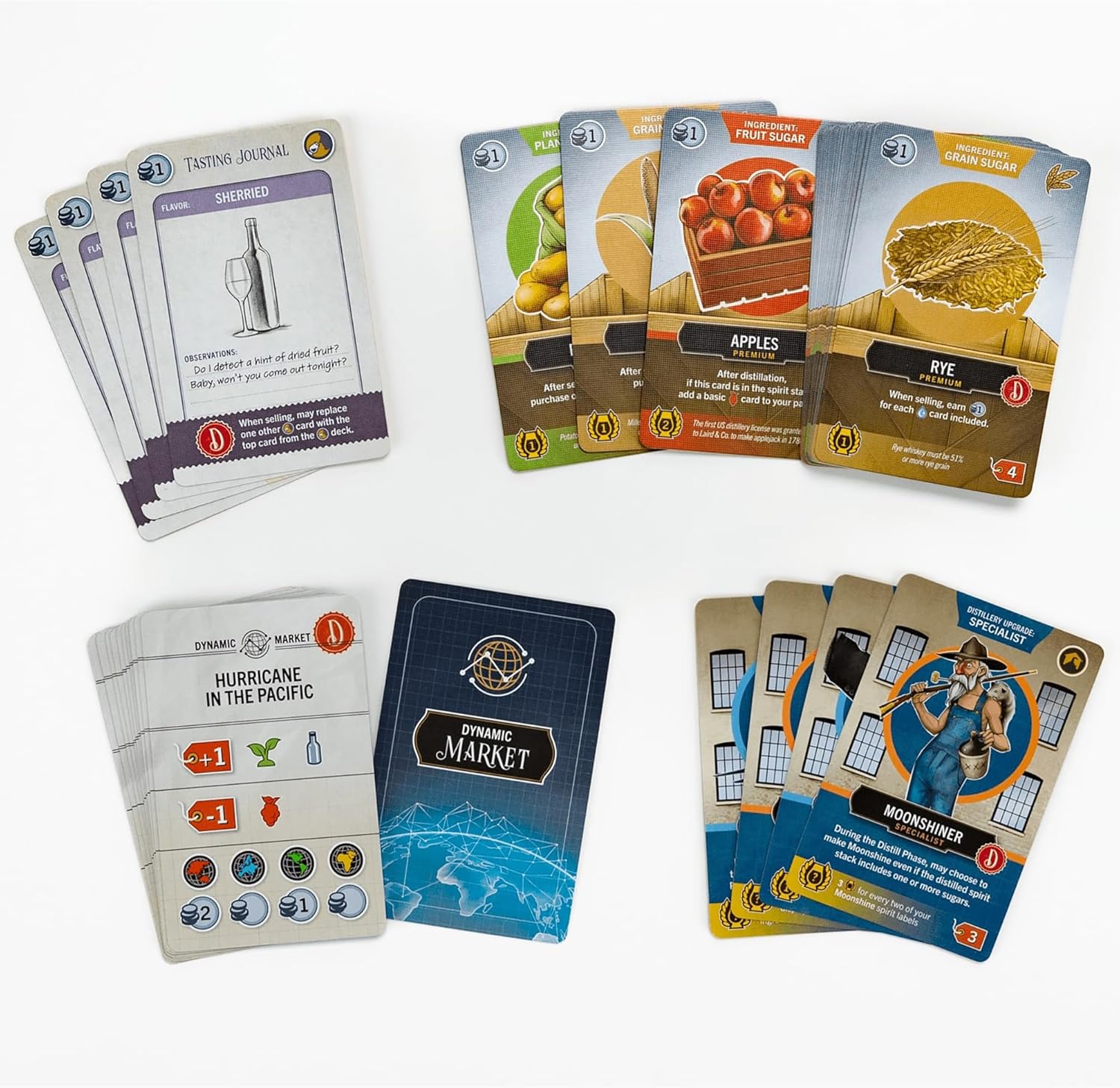 Distilled: Cask Strength - 55 Card Mini Expansion, Spiritied Strategy Board Game, New Improvements and Flavors, Ages 14+, 1-5 Players