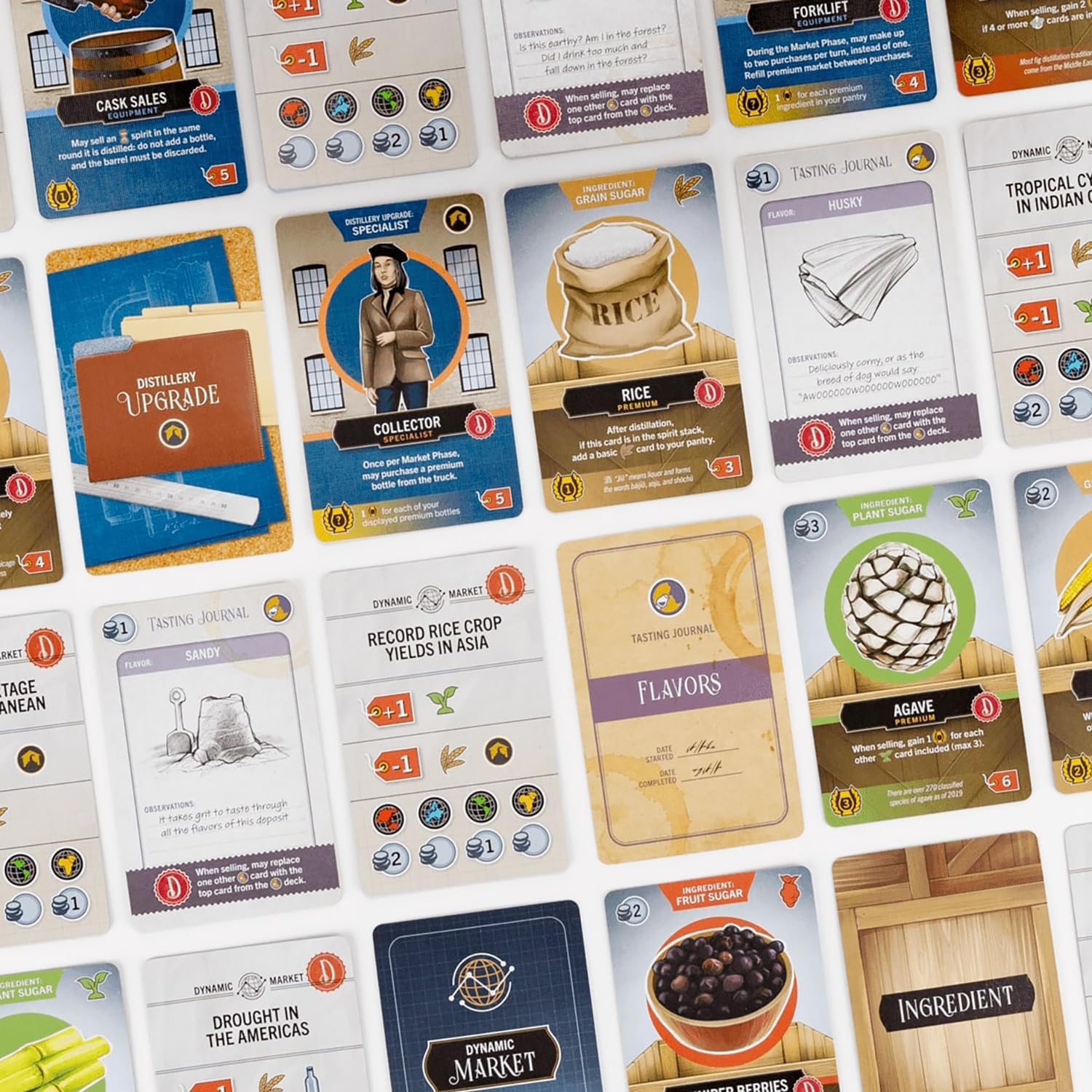 Distilled: Cask Strength - 55 Card Mini Expansion, Spiritied Strategy Board Game, New Improvements and Flavors, Ages 14+, 1-5 Players