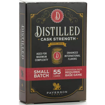 Distilled: Cask Strength - 55 Card Mini Expansion, Spiritied Strategy Board Game, New Improvements and Flavors, Ages 14+, 1-5 Players