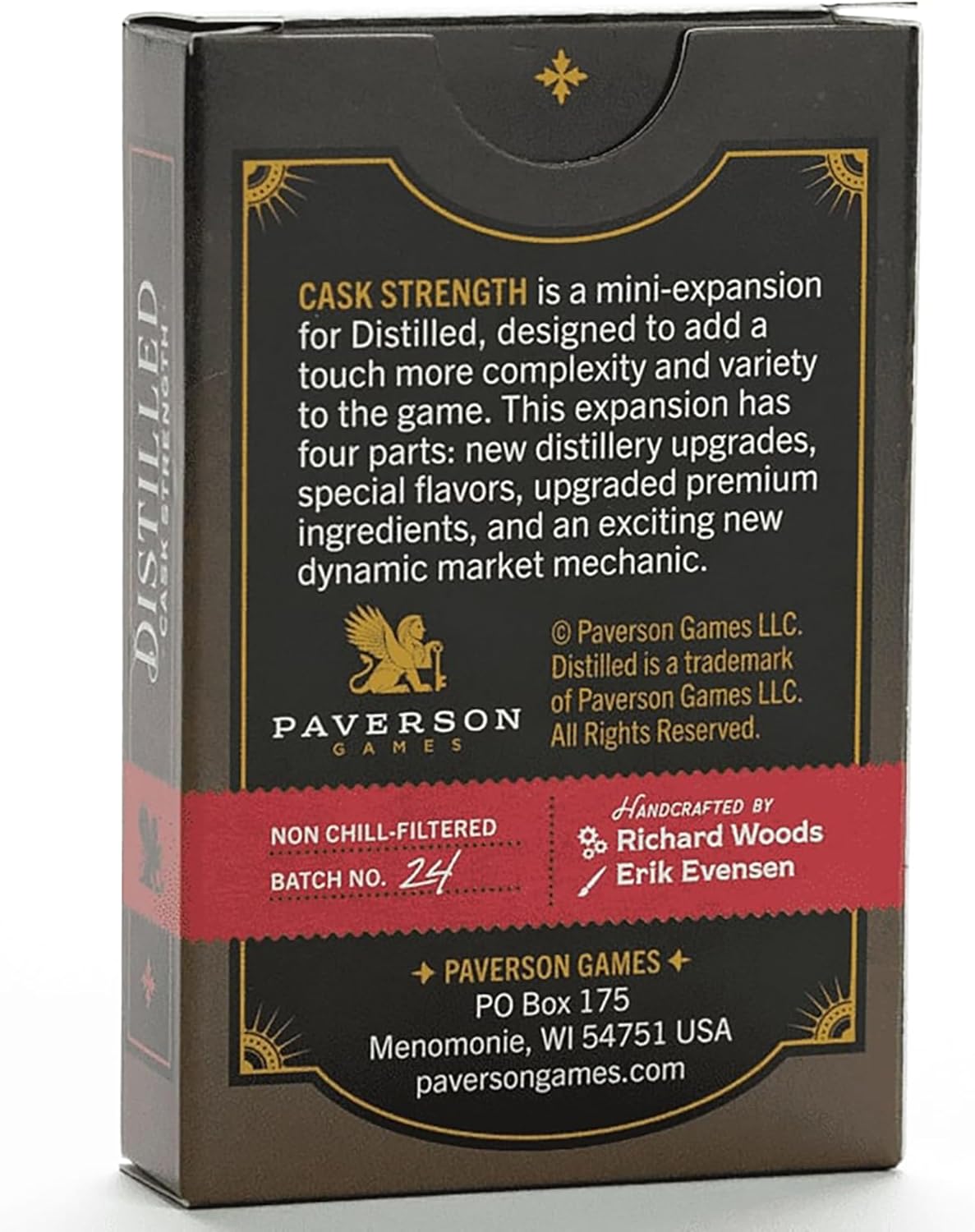 Distilled: Cask Strength - 55 Card Mini Expansion, Spiritied Strategy Board Game, New Improvements and Flavors, Ages 14+, 1-5 Players