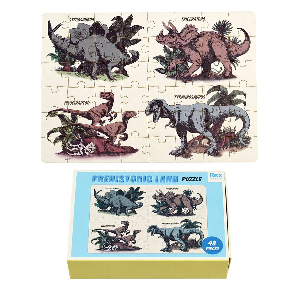 48 Pieces Dinosaur Mini Matchbox Puzzle