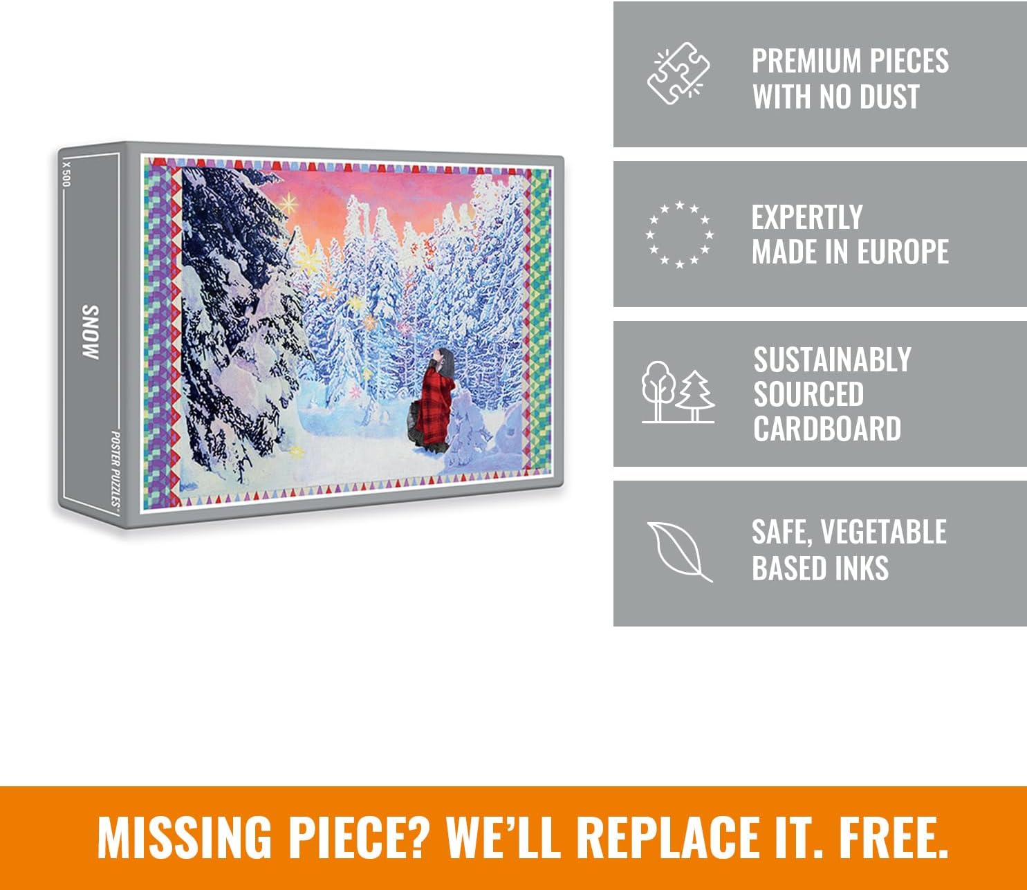 Cloudberries 500 Teile Puzzle für Erwachsene - Schöne Puzzles (Schnee)