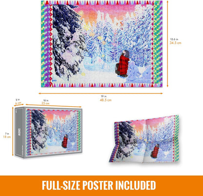 Cloudberries 500 Teile Puzzle für Erwachsene - Schöne Puzzles (Schnee)