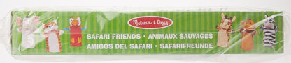 Melissa & Doug Safari Friends Hand Puppets | Puppets & Theaters | Plush Toy Hand Puppets | Soft Toy | 3+ | Gift for Boy or Girl,Multicolor,6.3 x 30.5 x 40.6 cm Safari Friends Single
