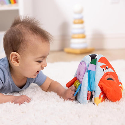 Melissa & Doug 50744 Ocean Tummy Time Triangle Infant Baby, Soft Sensory Textures, Mirror, Floor Toy for Newborns to Ages 6 Months, Multi-Coloured, 11.5 x 8.1 x 1.25