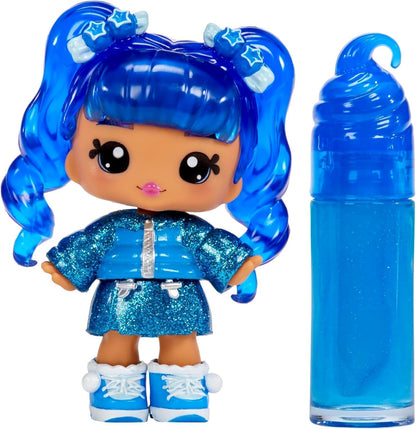 YUMMILAND Lipgloss Doll - Rory Blueberry - Muñeca Perfumada con Kit de Brillo de Labios DIY - Adecuado para Niñas y Niños mayores de 4 años
