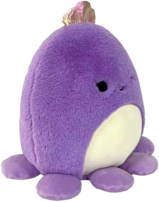 Squishmallows Squishmallow Plush Toy FuzzAMallows Purple Octopus 30 cm Cuddly Toys Original 2024