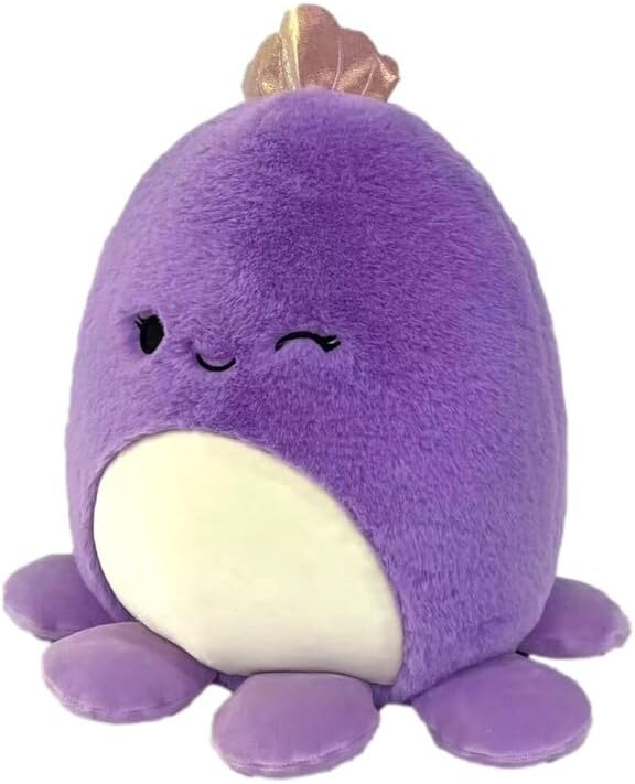 Squishmallows Squishmallow Plush Toy FuzzAMallows Purple Octopus 30 cm Cuddly Toys Original 2024