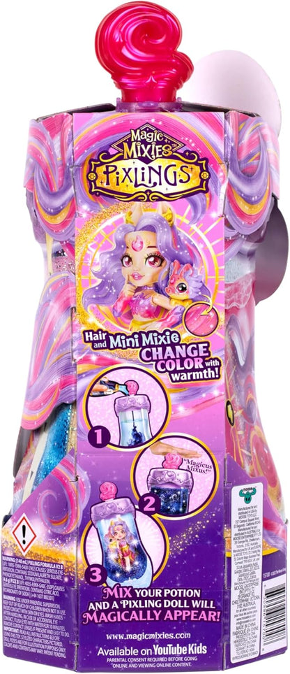 Magic Mixies - Pixlings Deluxe Pack Pippa the Firehorse Pixling Now With Shimmer Reveal! Create And Mix A Magic Potion That Magically Reveals A Beautiful 6.5" Pixling Doll