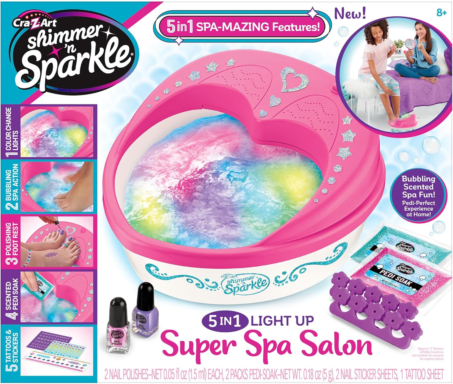 Shimmer N Sparkle - 5 In 1 Light Up Spa Salon (65628)
